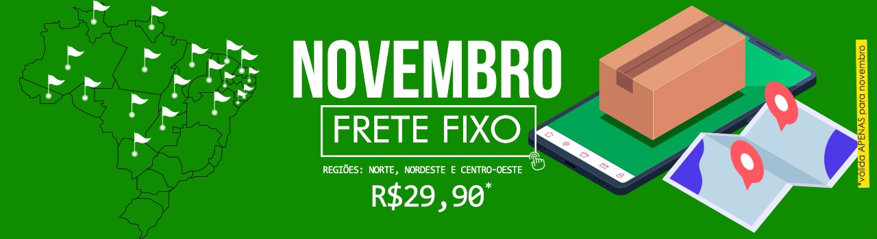 PROMOÇÃO FRETE FIXO PARA AS REGIÕES CO, N E NE DO BRASIL